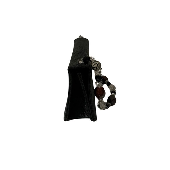 Renaud Pellegrino Black Shoulder Bag with Beaded Strap - Picture 3 of 8